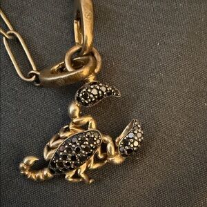 Gold and Black Scorpion Pendant